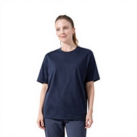 Kuenzi T-shirt décontracté en coton mercerisé 200 fils, tricoté uni, sensation fraîche, lavable en machine, coupe classique, manches courtes, anti-boulochage