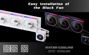 Refroidisseur liquide pour processeur Jungle Leopard Astrobeat-DGT 240/360 ARGB Noir/blanc 300W TDP Boîtier d'ordinateur à roulement fluide LGA1700 pour - Product Image 4