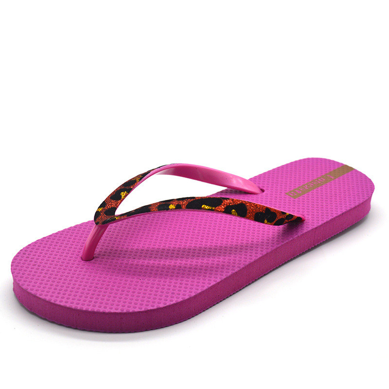 Women Beach Flip Flops Summer Fashion Flat Shoes Custom PVC PE Casual Slippers