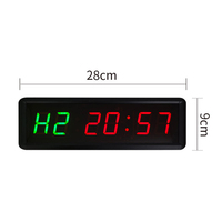 Jam Timer Elektronik Digital LED 1,5 Inci dengan Tampilan LED, Daya Isi Ulang & Colokan Tipe-C, Dilengkapi Tombol Start/Stop Jarak Jauh