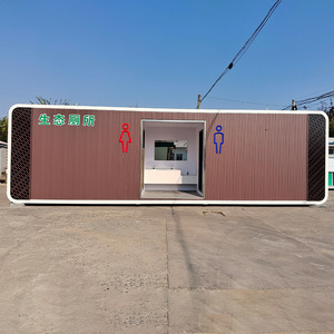 Toilettes portables écologiques en panneaux sandwich, design moderne pour les attractions touristiques - Product Image 1
