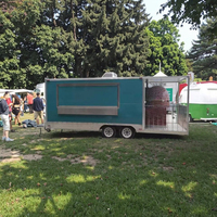 Pour WEBETTER remorque de restauration personnalisée cuisine complète four à pizza mobile camion de nourriture pour restauration rapide pour collations et hot-dogs