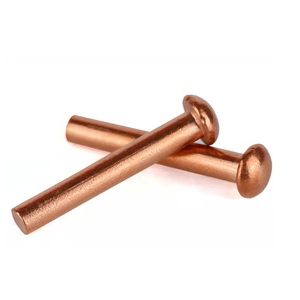 Tùy Chỉnh Đồng Brass Thép Vòng Dome Nấm Đầu Rắn Đinh Tán - Product Image 2