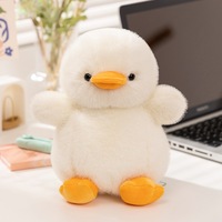 Mignon canard jaune canard blanc en peluche cadeau pour enfants fourrure décoration de la maison jouets en peluche pour enfants