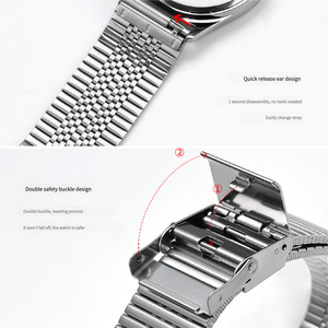 Barres à ressort à dégagement rapide, tête plate, universelles, en acier inoxydable 316L, bracelet de montre de remplacement <span class=keywords><strong>pour</strong></span> Huawei Xiaomi - Product Image 4
