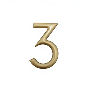 Numeri Civici 3D Sferici Personalizzati in Ottone, Acrilico e Alluminio - Lettere <span class=keywords><strong>Tridimensionali</strong></span> di Alta Gamma per Hotel e Case, Montaggio a Parete - Product Image 3