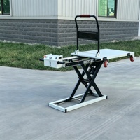 Chariot de manutention électrique hydraulique à plateforme ciseaux pour entrepôt, quai de chargement, restaurant et service automobile
