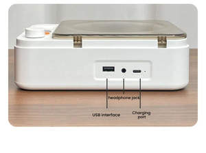 Portable Retro <b>CD</b> <b>Player</b> with <b>Bluetooth</b> & FM Radio, USB/DVD/VCD Support, Built-in Speakers for Home, Student & Gift Use - Product Image 4