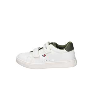 For Tommy for Kids Sneakers White Green <b>Hook</b> Loop Closure Breathable Mesh Lining Casual <b>Shoes</b> - Product Image 1
