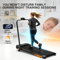 Tapis de course électrique pour la marche et la course à pied, entraînement cardio, vitesse 1-10 km/h, capacité 110 kg