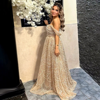 Robe de soirée arabe de luxe perlée pour femmes mariage grande taille robes de soirée formelles Lsz102-1