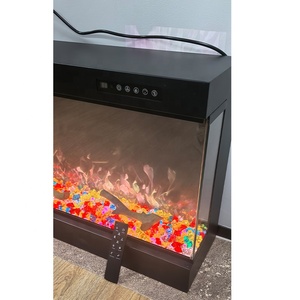 Chimeneas eléctricas de troncos reales, manto independiente con Control remoto para Hotel doméstico para sala de estar, funcionamiento en inglés - Product Image 6
