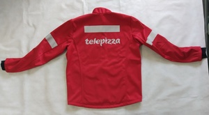 Chaqueta de Reparto de <span class=keywords><strong>Pizza</strong></span> de Alta Visibilidad con Banda Reflectante, Chaqueta Softshell con Logotipo Impreso para Servicios de Comida Rápida para Llevar - Product Image 3