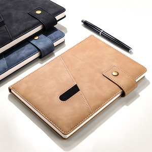 Tùy Chỉnh Kinh Doanh Máy Tính Xách Tay Dấu Ấn Bìa Cứng Chủ Đề May Văn Phòng Phẩm Cho Văn Phòng Nhật Ký Sử Dụng Khóa Giả Da Bìa - Product Image 4