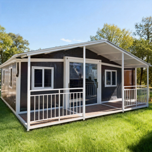 Casa Contenedor Plegable <span class=keywords><strong>de</strong></span> Doble Ala con Pared Exterior <span class=keywords><strong>de</strong></span> Metal Tallado, Hotel Residencial con Dormitorio y Aleros - Product Image 4