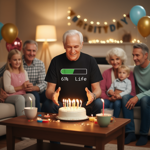 T-shirt Life Percentage, cadeau d'anniversaire de 61 ans pour hommes et femmes, vêtements unisexes - Product Image 3