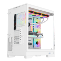 SAMA Nouveau Design Boîtier d'Ordinateur Gaming en Verre Trempé, Tour PC de Bureau Grande Capacité