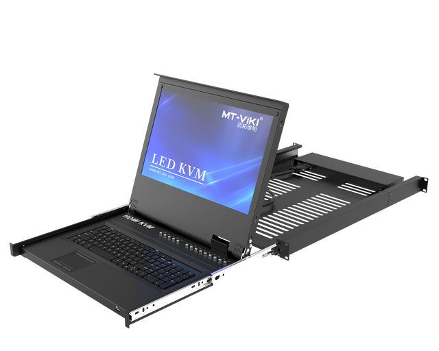 17.3" LED HDMI KVM Console 8 Port Rackmount KVM Drawer for 1U 1080P