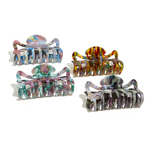 Hollow Bow Cute Designer Custom Unisex Acrylic/Acetate Hair Claw Clip Personalized Logo High Quality Wholesale Hair Accessories - Product Image 5