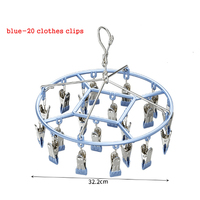 Porte-chaussettes rotatif pliable en acier inoxydable avec pinces, à un seul niveau, pour balcon et extérieur – Vente en gros usine