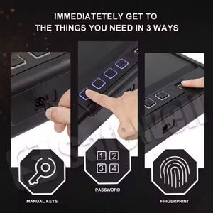 Cassaforte <span class=keywords><strong>per</strong></span> Armi Safewell ad Alta <span class=keywords><strong>Sicurezza</strong></span> con Impronta Digitale Biometrica e Serratura a Chiave, Ignifuga, Accesso Rapido <span class=keywords><strong>per</strong></span> la <span class=keywords><strong>Sicurezza</strong></span> dei Bambini - Product Image 3