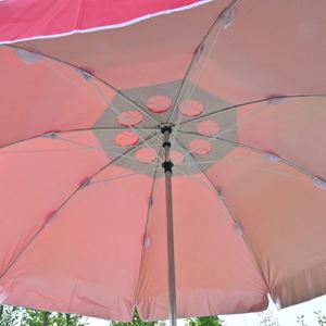 Sombrilla de Playa Grande de 140 CM con Ventilación, Doble Estructura Resistente al Viento, para Patio, Playa, Camping, Protección Solar al Aire Libre - Product Image 2