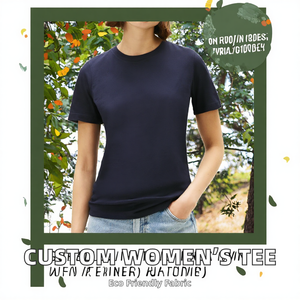 T-shirt pour femme en coton et élasthanne avec logo personnalisé, col rond, manches courtes, tee-shirt décontracté d'été, prix de gros, OEM personnalisé, prix abordable - Product Image 2