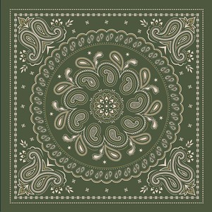 70x70cm Paisley Print Polyester Bandana <b>Scarf</b> <b>Square</b> Satin Neck <b>Scarves</b> for Women Spring Summer Autumn - Product Image 3