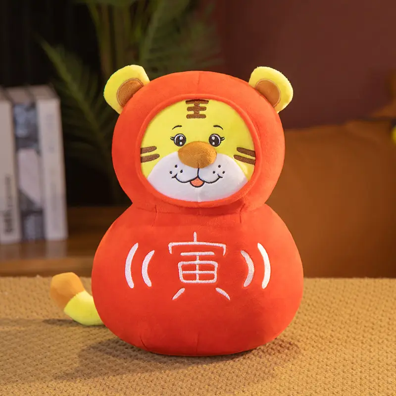 2022ปีเสือมิ่งขวัญเสือของเล่นตุ๊กตาราศี Yin เสือตุ๊กตาขนาดเล็กตุ๊กตาปีใหม่พรรคของขวัญขายส่ง
