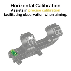 Support de lunette cantilever BANGBANG, support de lunette pour tube de 30 mm avec calibration horizontale, hauteur centrale de 1,4 po (noir) - Product Image 3