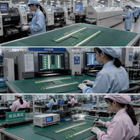 Services de fabrication de prototypes de circuits imprimés (PCB) et de cartes électroniques assemblées (PCBA) sur mesure, fabricant chinois, matériaux Rogers, finition de surface ENIG