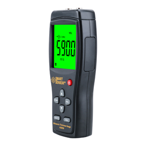 Jauge d'épaisseur ultrasonique AS850, matériau ABS, 5 MHz, haute précision, plage de mesure 1,2-220 mm, mesureur de vitesse sonore - Product Image 1