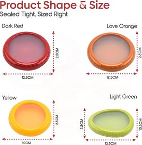Recipiente de Almacenamiento de Alimentos Reutilizable para Cocina, Recipiente Hermético de Silicona, Caja de Almacenamiento de Alimentos de Grado Alimenticio, Conservador de Alimentos Frescos para Tomate, Limón y Aguacate - Product Image 5
