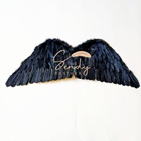 Ailes d'ange en plumes teintées magnifiques en gros pour les costumes de fête, les festivals, Halloween, le carnaval et le cosplay
