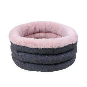 Round Warm Pet <b>Bed</b> Soft All Season Cat Dog Mattress With Removable Cushion For Indoor Use - Product Image 4