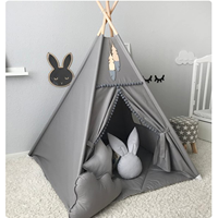 Tente Tipi à Ouverture Rapide pour Dormir la Nuit Comprend un Sac de Transport et des Lumières Tente Tipi pour Enfants - Tissu PVC Quatre Saisons Double Couche