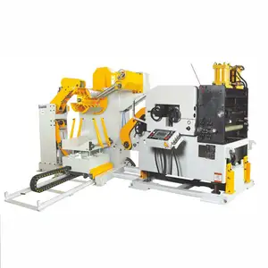 Power Press Complete Line mit 3 in 1Feeder Uncoiler Straight ener Feeder Stanz maschine ab Werk direkt