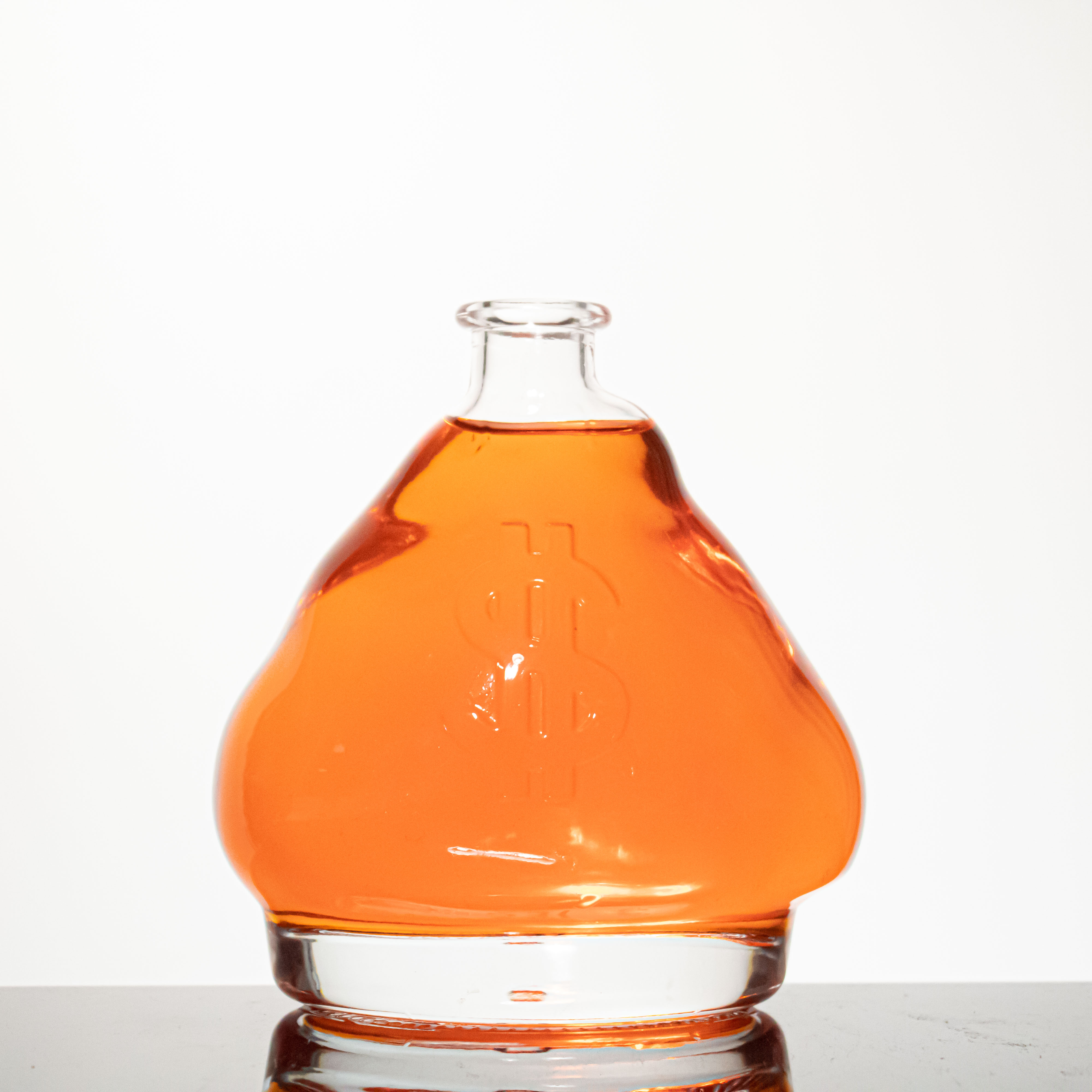 custom glass liquor bottles