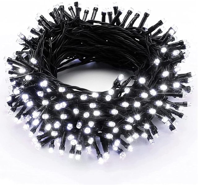 Outdoor 200LED 66ft Christmas Lights Plug in Green Wire 8 Modes Waterproof Fairy String Lights for Xmas Wedding Party Decoration