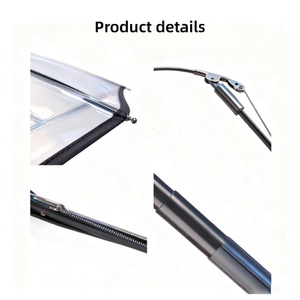 Transparent Bubble Three-Fold Iron <b>Frame</b> Glass Fiber Ribs Manual Opening Auto Close Folding Umbrella Sun Protection for Women - Product Image 2