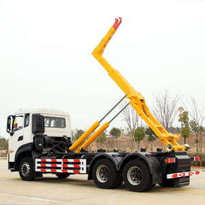 Dongfeng 6x4 20T נדנדה זרוע אשפה בשימוש מתגלגל את וו להרים פסולת פסולת אוסף משאית - Product Image 6