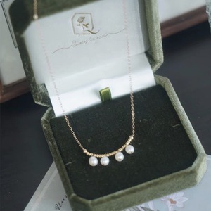 Nuevo Collar de Perlas de Agua Dulce Naturales Ligeras con Baño de Oro de 14K, con Borla y Movimiento de Campanilla Pequeña, Cadena para Clavícula - Product Image 3