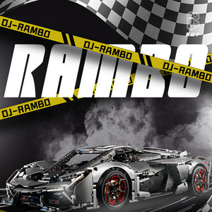 <span class=keywords><strong>Kbox</strong></span>-Juego de bloques de construcción para coche deportivo, juego de bloques de construcción con control remoto, aplicación técnica, gris plateado, 10246B 1:8 - Product Image 2