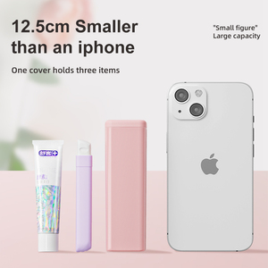 Xách Tay Nhỏ Gọn Du Lịch Vệ Sinh Cá Nhân Cốc Ba Trong Một Bàn Chải Đánh Răng Nhỏ Bàn Chải Kem Đánh Răng Nước Miệng Cốc Lưu Trữ Hộp Bin - Product Image 4