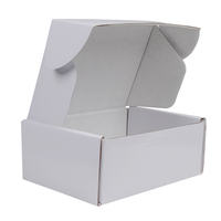 Boîte postale de cadeau d'emballage de chaussure cosmétique de couleur blanche pliante en feuille d'or de luxe