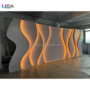 LEDA Popular Wedding Stage <b>Backdrop</b> Arch <b>Stand</b> Event Wave <b>Backdrop</b> Lights for Banquet Hall - Product Image 3