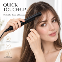 FIVEPLUS ODM Mini Lisseur Compact Professionnel pour Franges et Cheveux Courts – Retouches Rapides – Outil de Coiffure de Voyage
