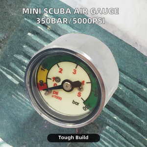 <span class=keywords><strong>Manomètre</strong></span> de <span class=keywords><strong>plongée</strong></span> à tube Bourdon Mini <span class=keywords><strong>manomètre</strong></span> de pression d'air de <span class=keywords><strong>plongée</strong></span> 350bar et 5000psi en laiton - Product Image 4