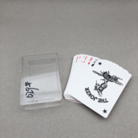 Boîte à cartes personnalisée, portable, écologique, durable, en plastique rigide, avec logo personnalisé pour les cartes de jeu de poker