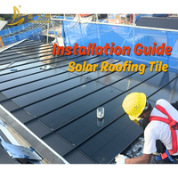 Tuiles solaires photovoltaïques BIPV de 120W à haut rendement pour toitures – Nouveaux matériaux de construction solaires